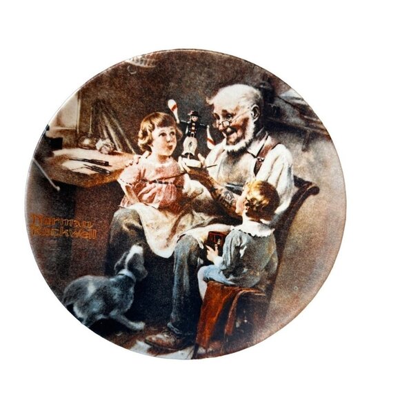 1977 Knowles Norman Rockwell First Limited Edition Collector Plate #24513R - Picture 3 of 7